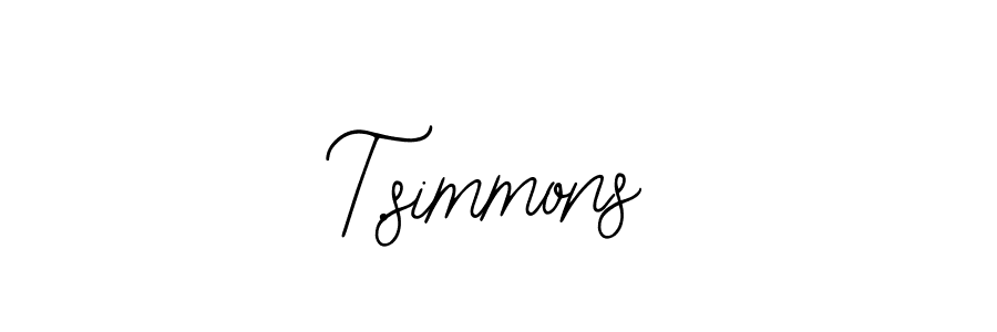 Use a signature maker to create a handwritten signature online. With this signature software, you can design (Bearetta-2O07w) your own signature for name T.simmons. T.simmons signature style 12 images and pictures png