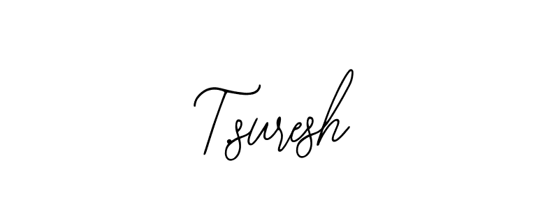 Create a beautiful signature design for name T.suresh. With this signature (Bearetta-2O07w) fonts, you can make a handwritten signature for free. T.suresh signature style 12 images and pictures png