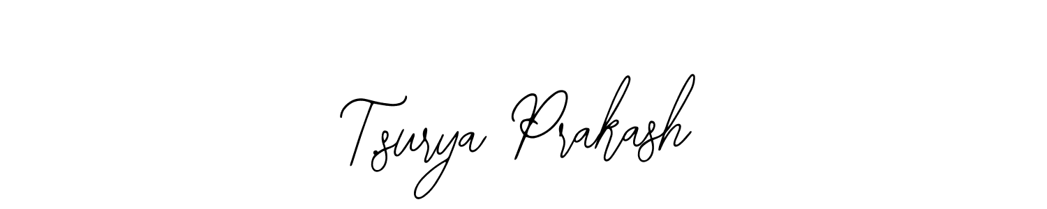 Make a beautiful signature design for name T.surya Prakash. With this signature (Bearetta-2O07w) style, you can create a handwritten signature for free. T.surya Prakash signature style 12 images and pictures png