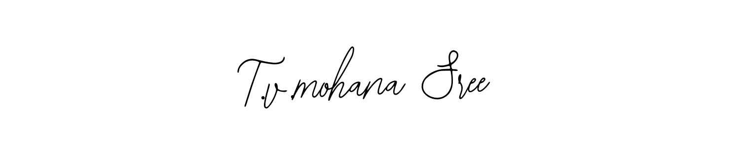 How to make T.v.mohana Sree signature? Bearetta-2O07w is a professional autograph style. Create handwritten signature for T.v.mohana Sree name. T.v.mohana Sree signature style 12 images and pictures png