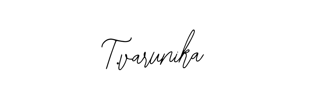 T.varunika stylish signature style. Best Handwritten Sign (Bearetta-2O07w) for my name. Handwritten Signature Collection Ideas for my name T.varunika. T.varunika signature style 12 images and pictures png