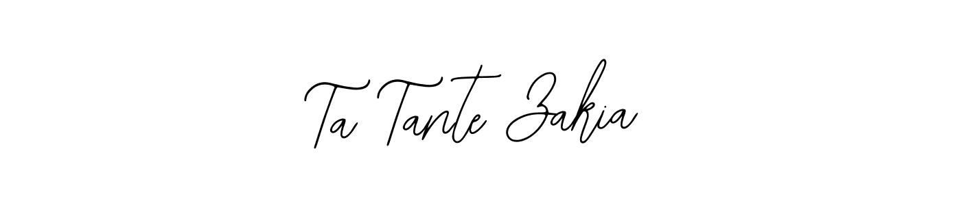 How to make Ta Tante Zakia signature? Bearetta-2O07w is a professional autograph style. Create handwritten signature for Ta Tante Zakia name. Ta Tante Zakia signature style 12 images and pictures png