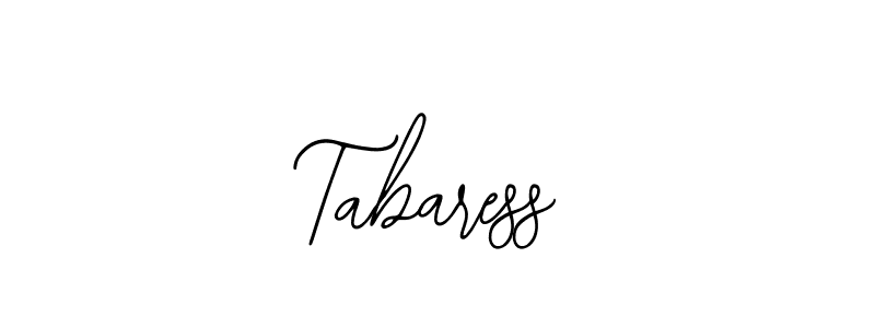 Use a signature maker to create a handwritten signature online. With this signature software, you can design (Bearetta-2O07w) your own signature for name Tabaress. Tabaress signature style 12 images and pictures png