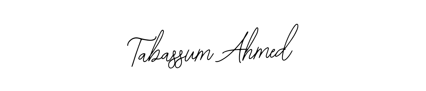 Use a signature maker to create a handwritten signature online. With this signature software, you can design (Bearetta-2O07w) your own signature for name Tabassum Ahmed. Tabassum Ahmed signature style 12 images and pictures png