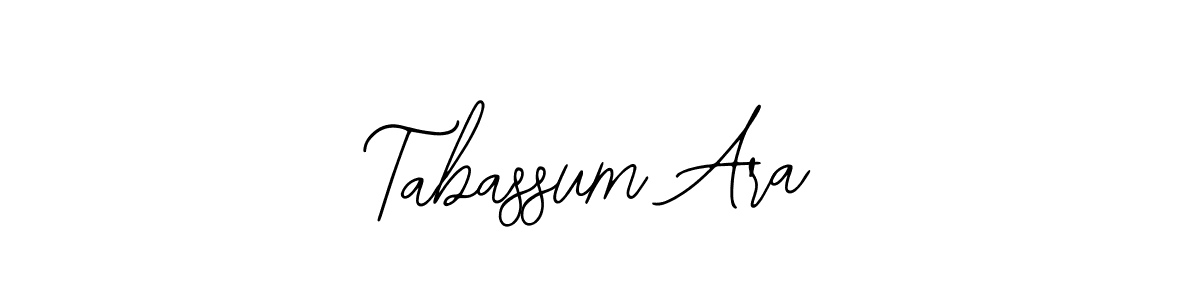 You should practise on your own different ways (Bearetta-2O07w) to write your name (Tabassum Ara) in signature. don't let someone else do it for you. Tabassum Ara signature style 12 images and pictures png