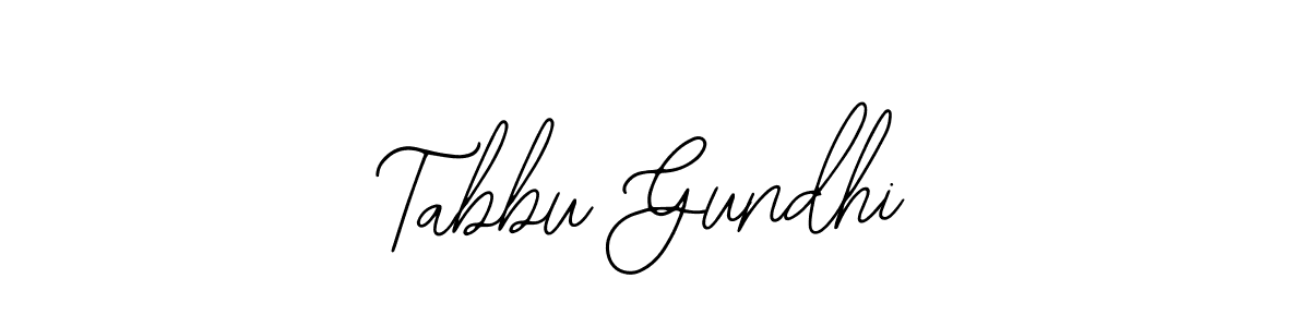 Use a signature maker to create a handwritten signature online. With this signature software, you can design (Bearetta-2O07w) your own signature for name Tabbu Gundhi. Tabbu Gundhi signature style 12 images and pictures png