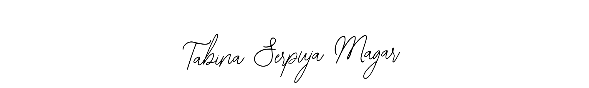 Also You can easily find your signature by using the search form. We will create Tabina Serpuja Magar name handwritten signature images for you free of cost using Bearetta-2O07w sign style. Tabina Serpuja Magar signature style 12 images and pictures png