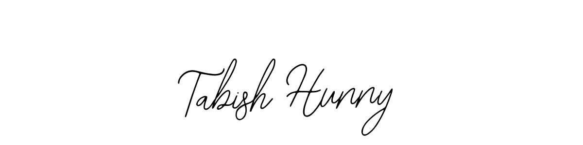 Use a signature maker to create a handwritten signature online. With this signature software, you can design (Bearetta-2O07w) your own signature for name Tabish Hunny. Tabish Hunny signature style 12 images and pictures png