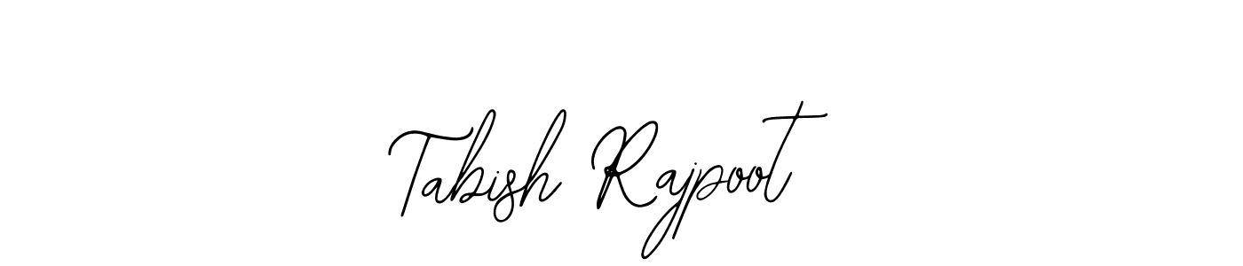 Use a signature maker to create a handwritten signature online. With this signature software, you can design (Bearetta-2O07w) your own signature for name Tabish Rajpoot. Tabish Rajpoot signature style 12 images and pictures png
