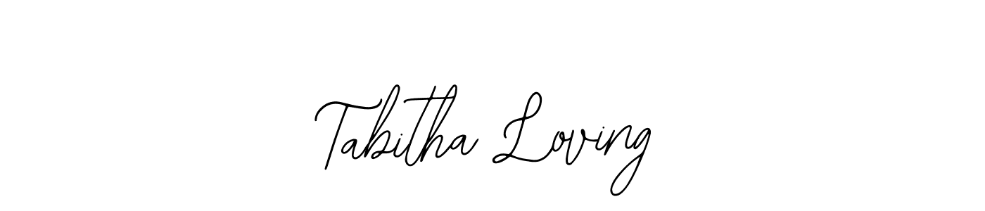 How to Draw Tabitha Loving signature style? Bearetta-2O07w is a latest design signature styles for name Tabitha Loving. Tabitha Loving signature style 12 images and pictures png