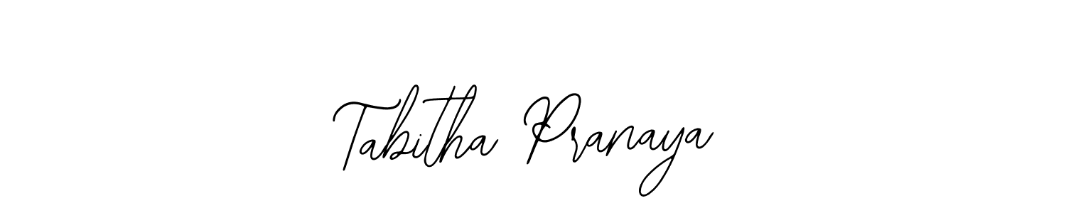 Once you've used our free online signature maker to create your best signature Bearetta-2O07w style, it's time to enjoy all of the benefits that Tabitha Pranaya name signing documents. Tabitha Pranaya signature style 12 images and pictures png