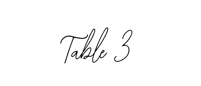 Best and Professional Signature Style for Table 3. Bearetta-2O07w Best Signature Style Collection. Table 3 signature style 12 images and pictures png