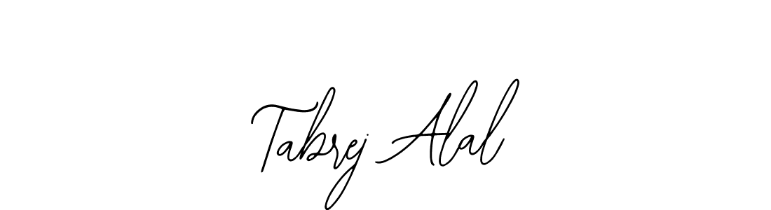 How to Draw Tabrej Alal signature style? Bearetta-2O07w is a latest design signature styles for name Tabrej Alal. Tabrej Alal signature style 12 images and pictures png