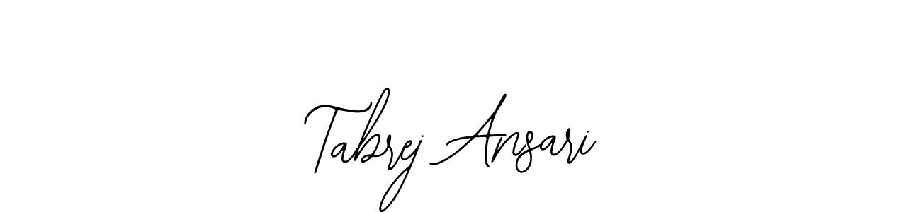 How to make Tabrej Ansari signature? Bearetta-2O07w is a professional autograph style. Create handwritten signature for Tabrej Ansari name. Tabrej Ansari signature style 12 images and pictures png