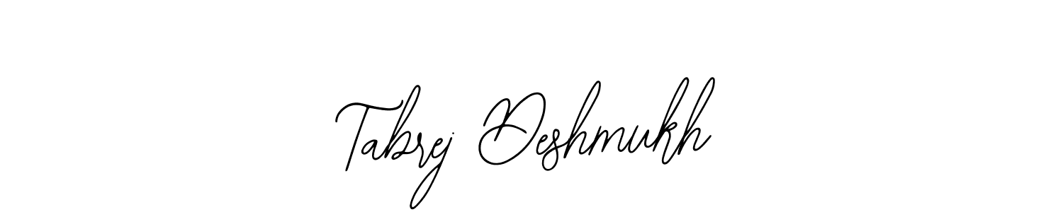 Design your own signature with our free online signature maker. With this signature software, you can create a handwritten (Bearetta-2O07w) signature for name Tabrej Deshmukh. Tabrej Deshmukh signature style 12 images and pictures png
