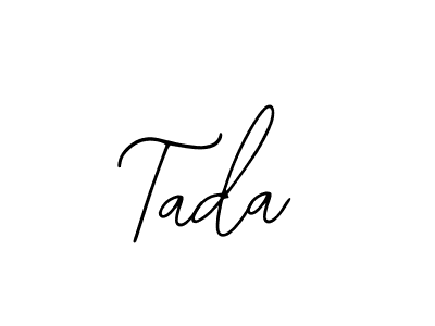 You should practise on your own different ways (Bearetta-2O07w) to write your name (Tada) in signature. don't let someone else do it for you. Tada signature style 12 images and pictures png