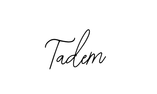 How to make Tadem name signature. Use Bearetta-2O07w style for creating short signs online. This is the latest handwritten sign. Tadem signature style 12 images and pictures png