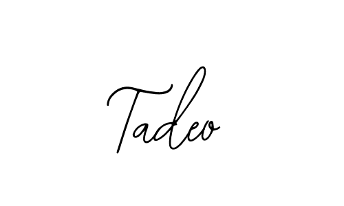 Make a beautiful signature design for name Tadeo. With this signature (Bearetta-2O07w) style, you can create a handwritten signature for free. Tadeo signature style 12 images and pictures png