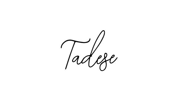 Use a signature maker to create a handwritten signature online. With this signature software, you can design (Bearetta-2O07w) your own signature for name Tadese. Tadese signature style 12 images and pictures png