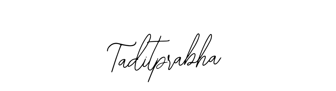 Use a signature maker to create a handwritten signature online. With this signature software, you can design (Bearetta-2O07w) your own signature for name Taditprabha. Taditprabha signature style 12 images and pictures png