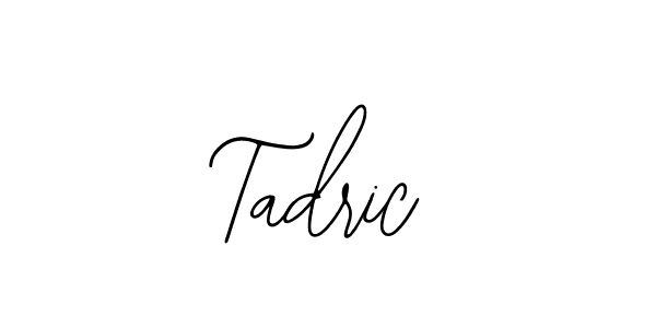 How to make Tadric name signature. Use Bearetta-2O07w style for creating short signs online. This is the latest handwritten sign. Tadric signature style 12 images and pictures png