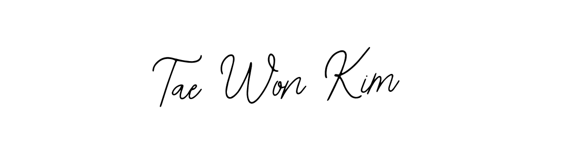 Use a signature maker to create a handwritten signature online. With this signature software, you can design (Bearetta-2O07w) your own signature for name Tae Won Kim. Tae Won Kim signature style 12 images and pictures png