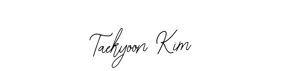 This is the best signature style for the Taekyoon Kim name. Also you like these signature font (Bearetta-2O07w). Mix name signature. Taekyoon Kim signature style 12 images and pictures png
