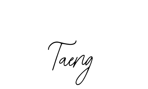 Design your own signature with our free online signature maker. With this signature software, you can create a handwritten (Bearetta-2O07w) signature for name Taeng. Taeng signature style 12 images and pictures png