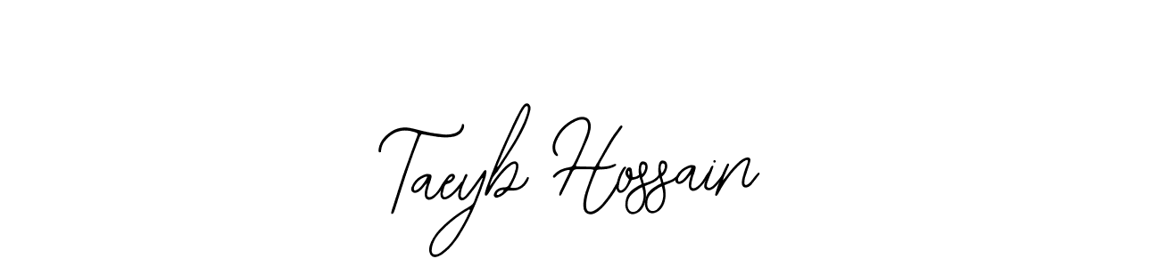 This is the best signature style for the Taeyb Hossain name. Also you like these signature font (Bearetta-2O07w). Mix name signature. Taeyb Hossain signature style 12 images and pictures png