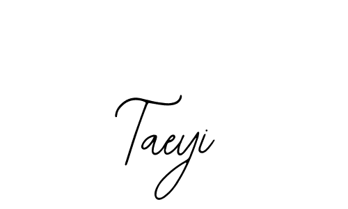 Use a signature maker to create a handwritten signature online. With this signature software, you can design (Bearetta-2O07w) your own signature for name Taeyi. Taeyi signature style 12 images and pictures png