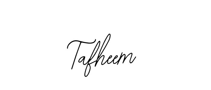 Design your own signature with our free online signature maker. With this signature software, you can create a handwritten (Bearetta-2O07w) signature for name Tafheem. Tafheem signature style 12 images and pictures png