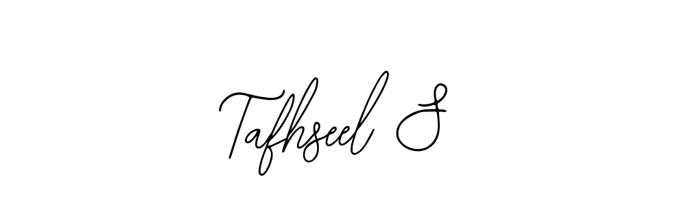 Use a signature maker to create a handwritten signature online. With this signature software, you can design (Bearetta-2O07w) your own signature for name Tafhseel S. Tafhseel S signature style 12 images and pictures png