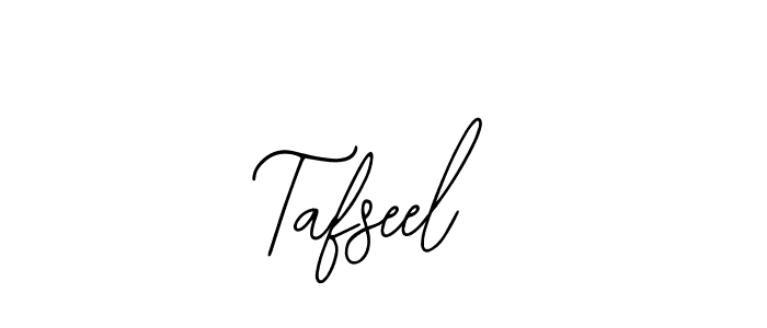 Use a signature maker to create a handwritten signature online. With this signature software, you can design (Bearetta-2O07w) your own signature for name Tafseel. Tafseel signature style 12 images and pictures png