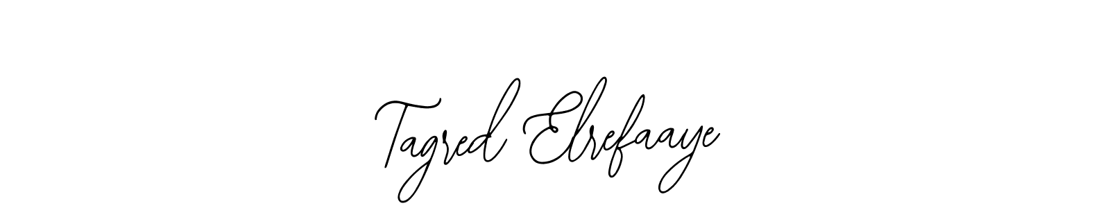 Make a beautiful signature design for name Tagred Elrefaaye. Use this online signature maker to create a handwritten signature for free. Tagred Elrefaaye signature style 12 images and pictures png