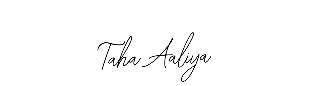 Make a beautiful signature design for name Taha Aaliya. With this signature (Bearetta-2O07w) style, you can create a handwritten signature for free. Taha Aaliya signature style 12 images and pictures png