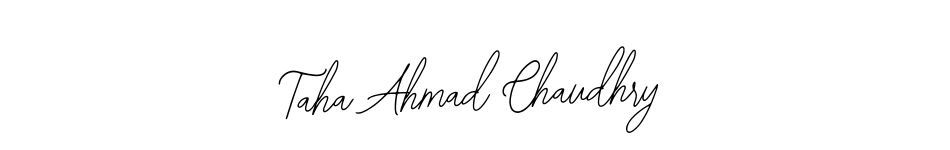 Bearetta-2O07w is a professional signature style that is perfect for those who want to add a touch of class to their signature. It is also a great choice for those who want to make their signature more unique. Get Taha Ahmad Chaudhry name to fancy signature for free. Taha Ahmad Chaudhry signature style 12 images and pictures png