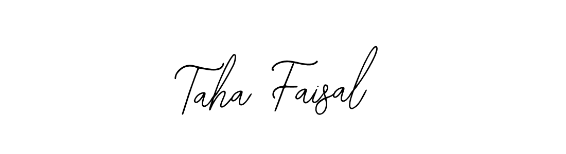 if you are searching for the best signature style for your name Taha Faisal. so please give up your signature search. here we have designed multiple signature styles  using Bearetta-2O07w. Taha Faisal signature style 12 images and pictures png