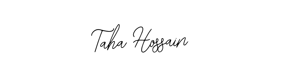 Make a beautiful signature design for name Taha Hossain. Use this online signature maker to create a handwritten signature for free. Taha Hossain signature style 12 images and pictures png