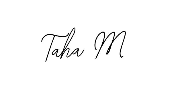 Also we have Taha M name is the best signature style. Create professional handwritten signature collection using Bearetta-2O07w autograph style. Taha M signature style 12 images and pictures png
