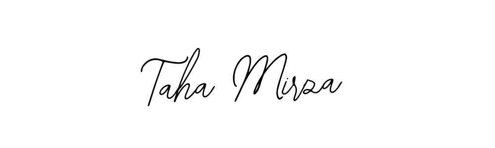 Similarly Bearetta-2O07w is the best handwritten signature design. Signature creator online .You can use it as an online autograph creator for name Taha Mirza. Taha Mirza signature style 12 images and pictures png