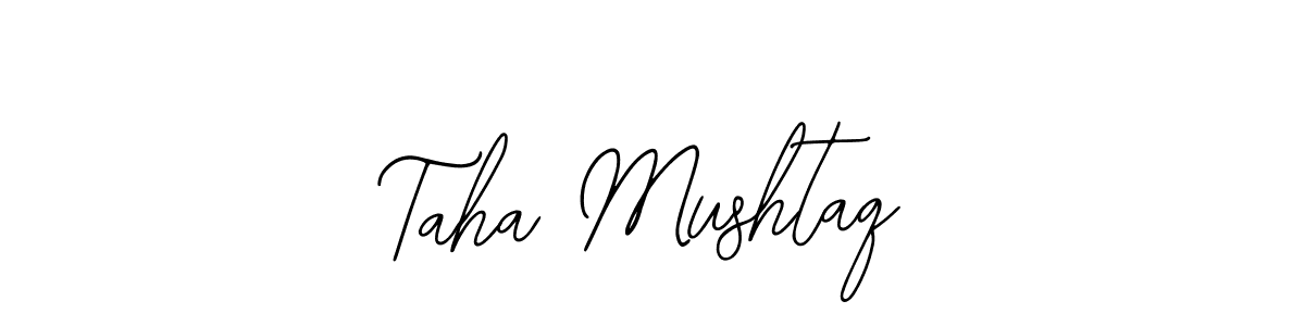 Use a signature maker to create a handwritten signature online. With this signature software, you can design (Bearetta-2O07w) your own signature for name Taha Mushtaq. Taha Mushtaq signature style 12 images and pictures png