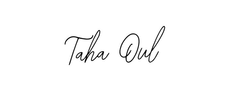 You should practise on your own different ways (Bearetta-2O07w) to write your name (Taha Oul) in signature. don't let someone else do it for you. Taha Oul signature style 12 images and pictures png