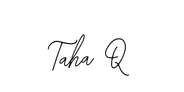 Make a beautiful signature design for name Taha Q. Use this online signature maker to create a handwritten signature for free. Taha Q signature style 12 images and pictures png