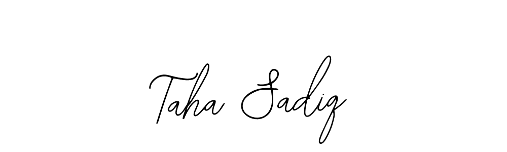It looks lik you need a new signature style for name Taha Sadiq. Design unique handwritten (Bearetta-2O07w) signature with our free signature maker in just a few clicks. Taha Sadiq signature style 12 images and pictures png