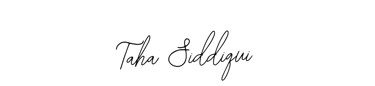 Also You can easily find your signature by using the search form. We will create Taha Siddiqui name handwritten signature images for you free of cost using Bearetta-2O07w sign style. Taha Siddiqui signature style 12 images and pictures png