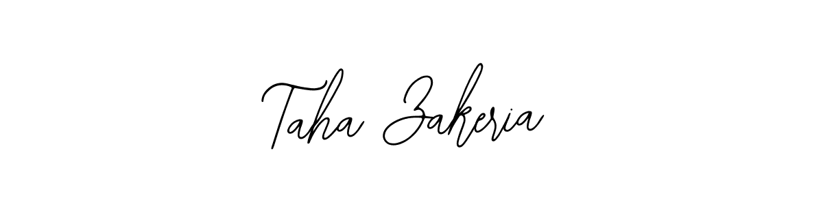 if you are searching for the best signature style for your name Taha Zakeria. so please give up your signature search. here we have designed multiple signature styles  using Bearetta-2O07w. Taha Zakeria signature style 12 images and pictures png