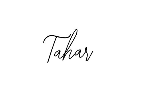 The best way (Bearetta-2O07w) to make a short signature is to pick only two or three words in your name. The name Tahar include a total of six letters. For converting this name. Tahar signature style 12 images and pictures png