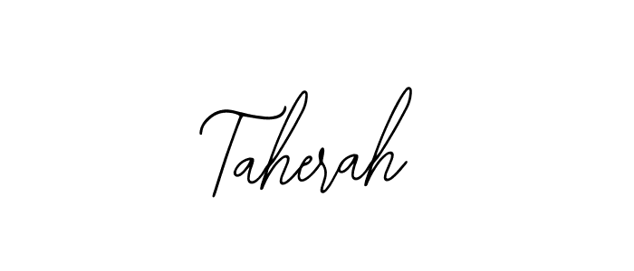 Make a beautiful signature design for name Taherah. With this signature (Bearetta-2O07w) style, you can create a handwritten signature for free. Taherah signature style 12 images and pictures png