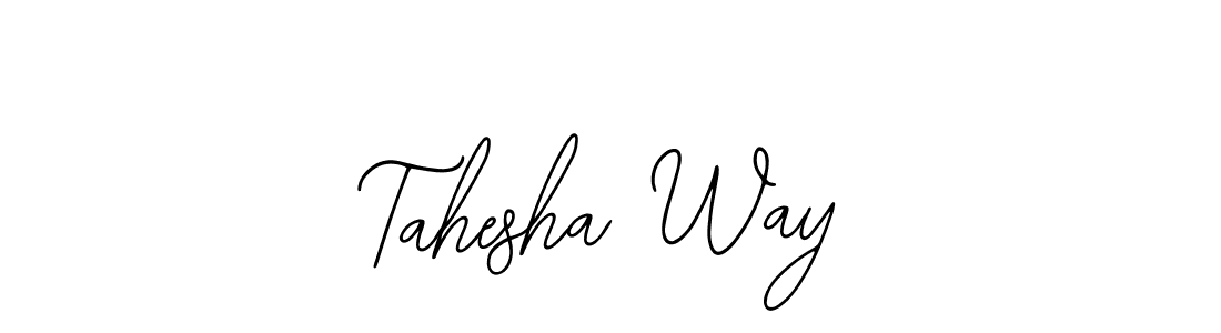 Make a short Tahesha Way signature style. Manage your documents anywhere anytime using Bearetta-2O07w. Create and add eSignatures, submit forms, share and send files easily. Tahesha Way signature style 12 images and pictures png