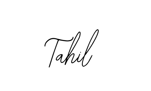 You should practise on your own different ways (Bearetta-2O07w) to write your name (Tahil) in signature. don't let someone else do it for you. Tahil signature style 12 images and pictures png